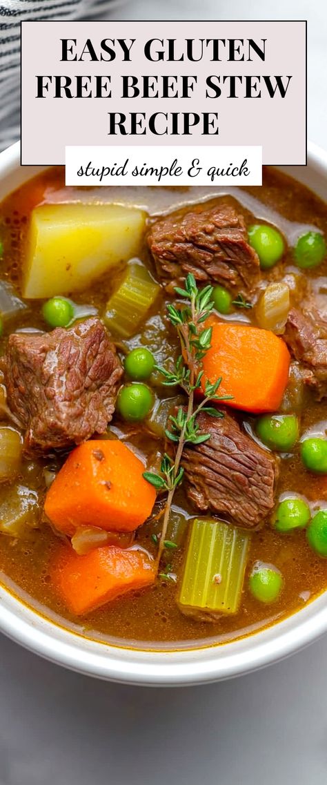 Image for Gluten Free Beef Stew Slow Cooker Gluten Free, Gluten Free Beef Stew, Boneless Skinless Chicken Thighs, Beef Chuck, Beef Stew Recipe, Yukon Gold Potatoes, Skinless Chicken Thighs, Boneless Skinless Chicken, Roasted Red Peppers