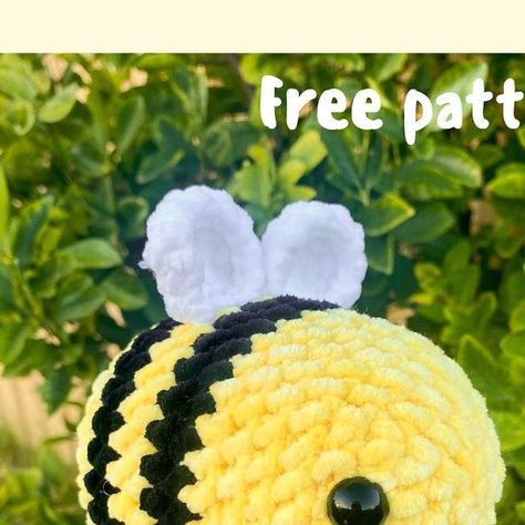 Crochet Amigurumi Bee Free Pattern, Bee Pattern Crochet Free, Crochet Jumbo Bee Pattern Free, Crochet Bee Plushie Pattern Free, Crochet Chunky Bee Pattern Free, Big Bee Crochet Pattern Free, Easy Crochet Bee Pattern Free, Crochet Patterns Bee, Crochet Plush Bee Pattern Free