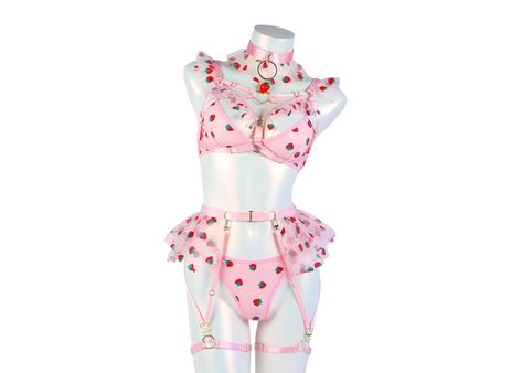 Cloth Ghost, Draw Ur Oc In This Outfit, Cutecore Anime, Crochet Bra Pattern, Goth Lingerie, Belt Harness, Anime Lingerie, Dancers Outfit, Valentines Lingerie