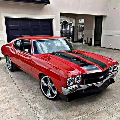 Chevy Chevelle Ss, Old Muscle Cars, Chevrolet Chevelle Ss, Vintage Muscle Cars, Chevy Muscle Cars, Chevy Chevelle, Custom Muscle Cars, Old School Cars, Chevy Malibu