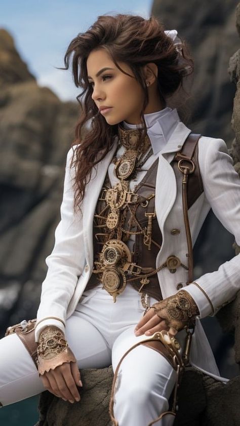 Steampunk Fashion Women, Moda Steampunk, Steampunk Woman, Mode Steampunk, Steampunk Couture, Steampunk Dress, Steampunk Women, Fest Outfits, Steampunk Wedding