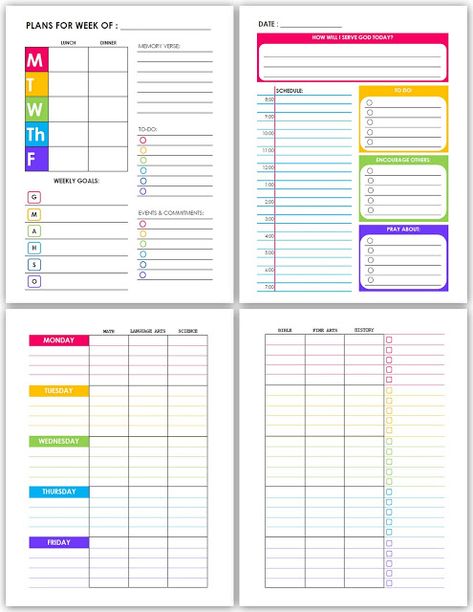 Weekly and Daily Planner (with coordinating lesson planning pages) | My Reflection of Something Homeschool Daily Planner, Free Lesson Planner, Homeschool Lesson Planner, Weekly And Daily Planner, Lesson Plan Examples, My Reflection, Middle School Lesson Plans, Daily Lesson Plan, School Lesson Plans