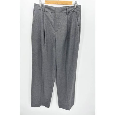 High-Rise Wide Leg Grey Pleated Front Slacks, Pants. Hidden Fly, Belt Loops, Pockets. $63 Retail Size: 12 Tall (12t) Condition: Nwt New With Tags. Please See Photos For More Details And Measurements. Thanks!! #5296 Features: Bottoms, Trousers, Casual, Everyday, Basics, Work, Office High-Rise Wide Leg Grey Pleated Front Slacks Pants By Gap Gauze Pants, Army Green Pants, Slacks Pants, Grey Slacks, Trousers Casual, Navy Blue Linen, Wide Leg Crop Pants, Green Cargo Pants, Slack Pants