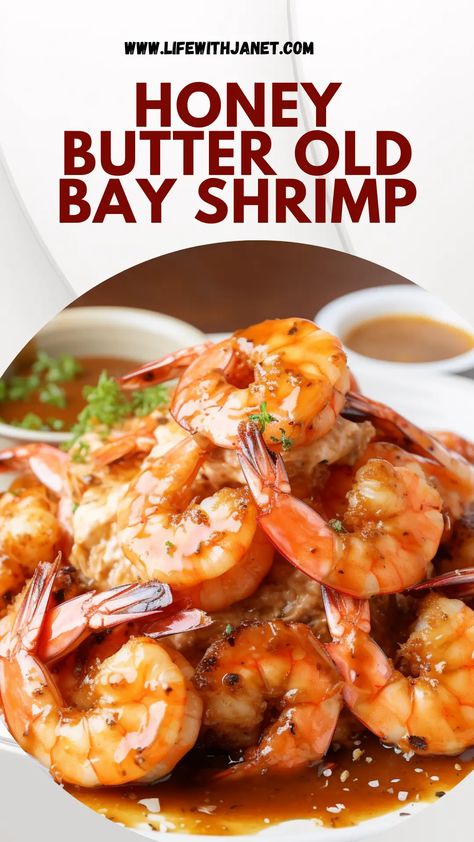 Honey Old Bay Sauce, Recipes Using Old Bay Seasoning, Shrimp Seasoning Recipes, Shrimp With Old Bay Seasoning, Honey Butter Shrimp, Honey Butter Old Bay Shrimp, Ozempic Diet, Shrimp Dinners, Paleo Seafood