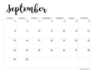 Print this September 2024 calendar printable for free and add to your binder or planner for 2024. Blank Calendar Pages, Activity Games For Kids, 2024 Calendar Printable, Calendars 2024, Printable Calendar Pages, Paper Trail Design, Free Printable Calendar Templates, Printable School, Free Calendar Template