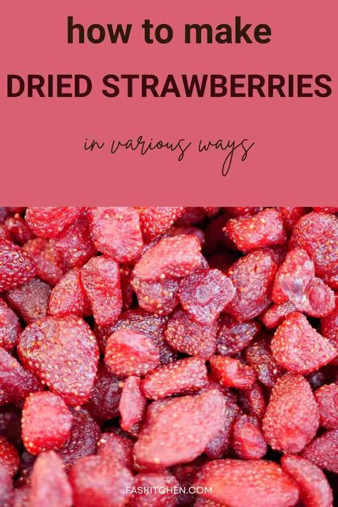 A vibrant pin showcasing the world of dried strawberries - nutrition facts, benefits, usage tips, and storage techniques. A must-have guide for anyone looking to enhance their snacks and meals with the deliciousness of dried strawberries. 🍓📌 #DriedStrawberries #Nutrition #HealthyEating Dehydrate Strawberries, Dry Strawberries, Oven Dried Strawberries, Dehydrated Strawberries, Food Dehydration, Long Term Food Storage, Dried Strawberries, Dehydrated Food, Dehydrator Recipes