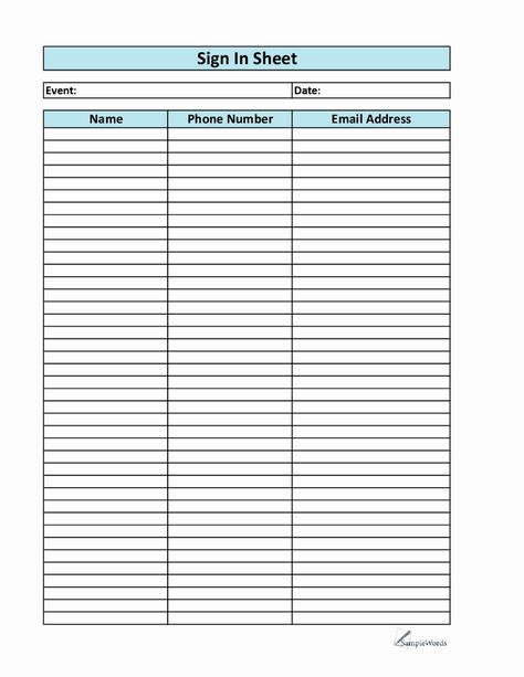 Email Sign Up form Template Lovely Sign Up Sheet Template Name Email Phone Number Sign Up Sheet Template, Template Name, Sign In Sheet Template, Sign Up Sheets, Survey Template, Shape Collage, Sign In Sheet, Number Templates, Teacher Signs