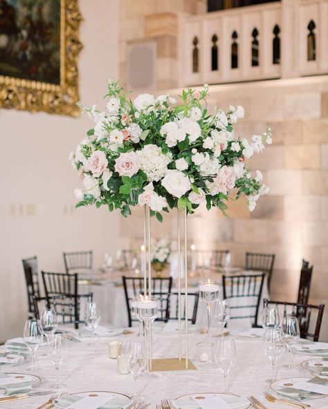 High Center Piece Wedding, Tall Centerpiece Wedding, Pink And Green Christmas, Weddings Idea, Surround Yourself With People, Tall Wedding Centerpieces, Floral Business, Wedding Week, Tall Centerpieces