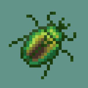 Green Beetle, Easy Perler Beads Ideas, Pixel Art Templates, 8bit Art, Perler Bead Templates, Diy Perler Bead Crafts, Motifs Perler, Pixel Art Grid, Diy Perler Beads