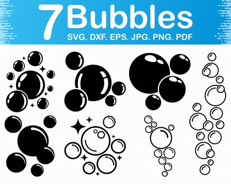 Bubbles svg, Bubbles clip art, Bubble svg files for cricut, SVG silhouette svg, Cut files for cricut,Clipart Vector PNG files Laser cut file Cricket Art, Bubble Silhouette, Silhouette Nature, Alphabet Decor, Cricut Clipart, Bubble Drawing, Cricket Projects, Background Pics, Beautifully Broken