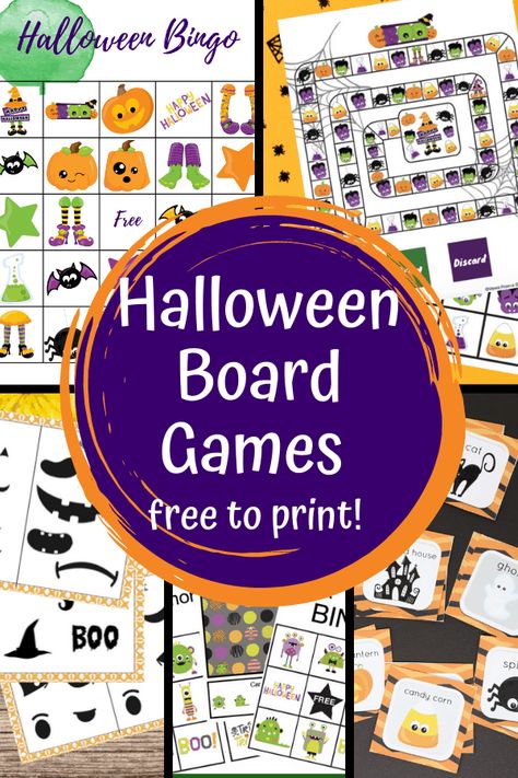 These halloween board games for kids are great free printables that your family can use to celebrate the holiday. Perfect for all ages! #printablegames #halloweengames #kidsactivities #halloweenactivitiesforkids #kidsprintables Diy Halloween Board Game, Halloween Board Games Free Printable, Halloween Games For Kids At School, Halloween Games For School, Diy Board Games For Kids, Halloween Board Games, Halloween Hunt, Printable Halloween Games, Halloween Board Game