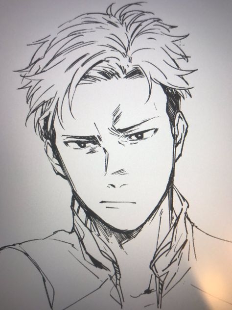 Yuri on ice- Otabek Altin Drawing Front Profile, Yuri On Ice Otabek, 얼굴 드로잉, 강아지 그림, 인물 드로잉, Drawing Expressions, Arte Sketchbook, Anime Drawings Tutorials, Yuri On Ice