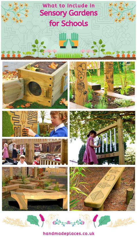 Sensory Garden Design, Sensory Gardens, Garden School, Children Garden, Outdoor Play Space, Preschool Garden, Outdoor Learning Spaces, Outdoor Play Spaces, Play Garden