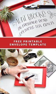 Creative Addressing Envelopes, Addressing Christmas Cards Handwriting, Christmas Card Addressing Handwriting, Holiday Card Addressing, Christmas Card Addressing Envelopes, Addressing Envelopes By Hand, Christmas Card Addressing, Holiday Envelope Addressing, Christmas Envelope Art