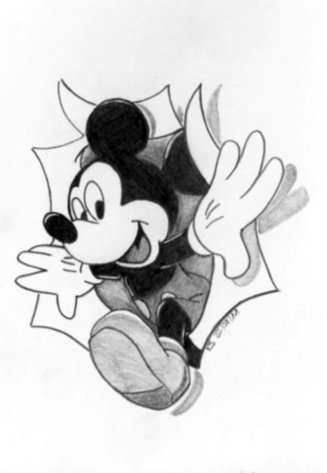 Mickey Mouse by KerstinSchroeder.deviantart.com Happy birthday Mickey!  Today 9-19 was his debut! Mickey Mouse Sketch, Mouse Sketch, Mouse Tattoos, Mouse Pictures, Cartoon Drawings Disney, Mouse Drawing, Mickey Mouse Art, Mickey Mouse Wallpaper, Disney Sketches