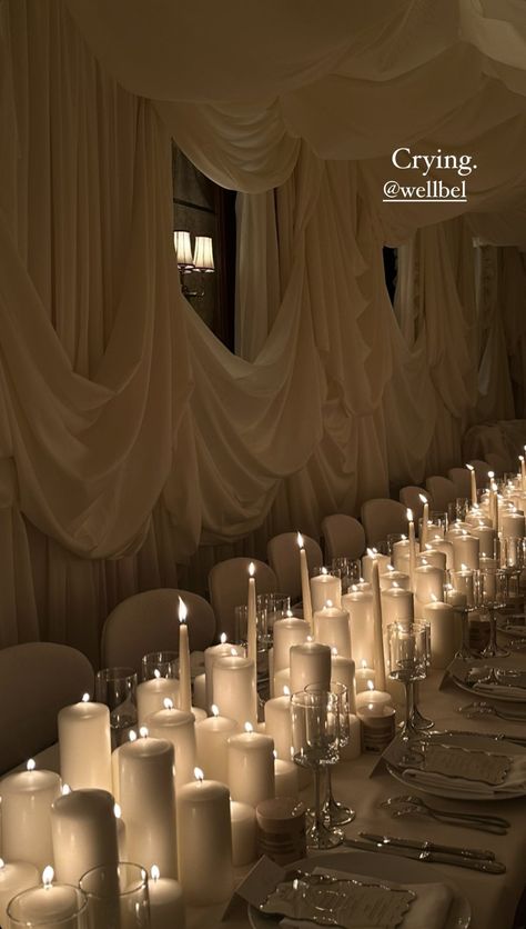 Candle Lit Wedding Dinner, Dinner Party Setting, Wedding Challenge, Engagement Brunch, Planning List, Dream Wedding Reception, Intimate Wedding Reception, Dream Wedding Decorations, Luxury Birthday