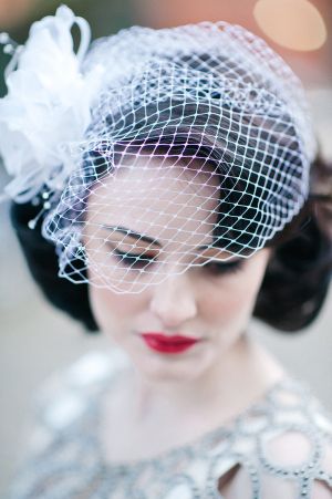 Fishnet Veil Headpiece Fishnet Veil, Bridal Birdcage Veils, Hairstyles Bride, Veil Headpiece, Silk Dupioni, Wedding Hairstyles Bride, Blue Antique, Romantic Garden Wedding, Bride Headpiece