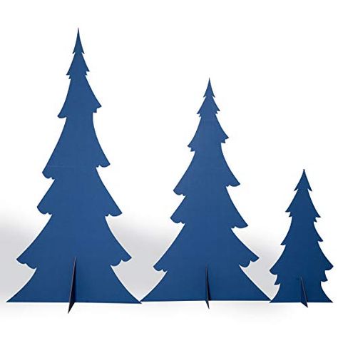 Snow-Trimmed Blue Pine Trees Cardboard Kit, Set of 3, up ... https://smile.amazon.com/dp/B07HHCNQWN/ref=cm_sw_r_pi_dp_U_x_m1G5BbVV680KM Cardboard Props, Small Pine Trees, Cardboard Christmas Tree, Xmas Sticker, Snowy Trees, Cardboard Cutout, Paper Tree, Ornament Hooks, Blue Tree