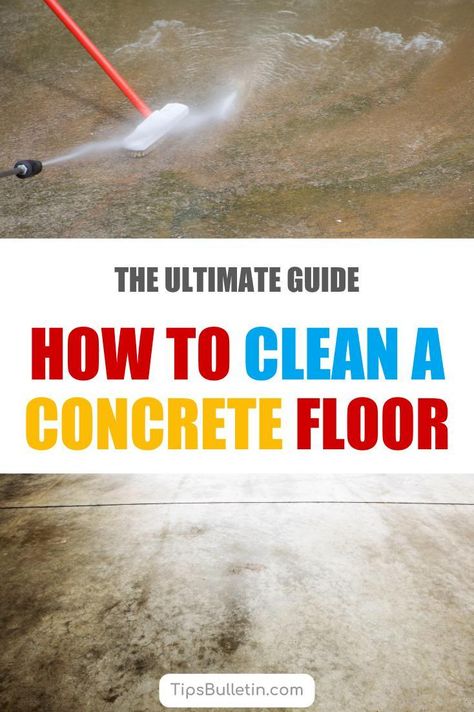 Clean Garage Floor, Cleaning Concrete Floors, Painted Cement Floors, Clean Painting, Cement Steps, Concrete Cleaner, Diy Carport, Cement Floors, Clean Concrete