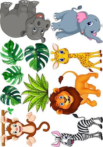 Safari Theme Cake Topper Printable, Jungle Theme Cake Topper, Zoo Cake Topper, Zoo Cake, Jungle Theme Cakes, Jungle Theme Birthday Party, Diy Cake Topper Birthday, Baby Food Jar Crafts, Safari Animals Birthday