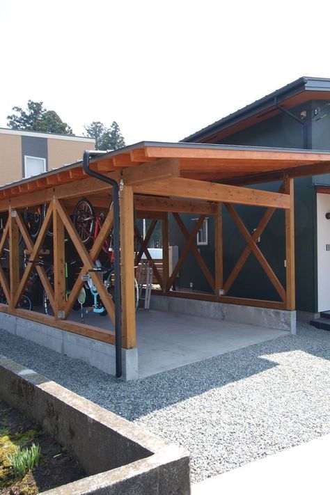 Diy Carport, Carport Designs, Deck Designs Backyard, Front Porch Ideas Curb Appeal, Front Porch Ideas For Mobile Homes, Small Patio, Backyard Patio Designs, Small Backyard Landscaping, Diy Patio