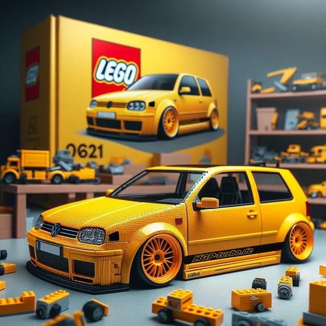 Lego Wheels, Iron Man Helmet, Lego Speed Champions, Golf Mk4, Lego Creative, Golf Car, Lego Cars, Lego Design, Lego Technic