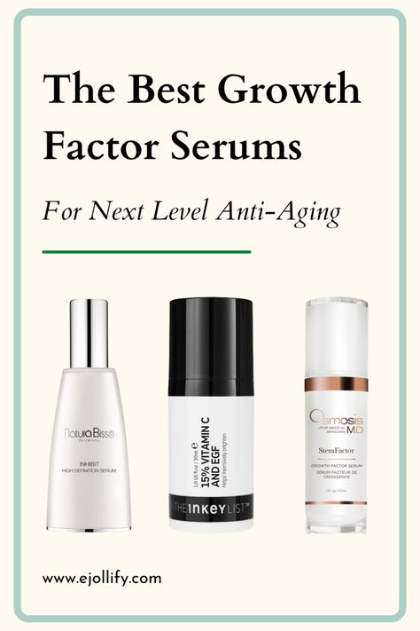 7 Best Growth Factor Serum Growth Factor Serum, Egf Serum, Serum Benefits, Epidermal Growth Factor, Skin Medica, Growth Factor, Anti Aging Ingredients, Growth Serum, Skin Repair