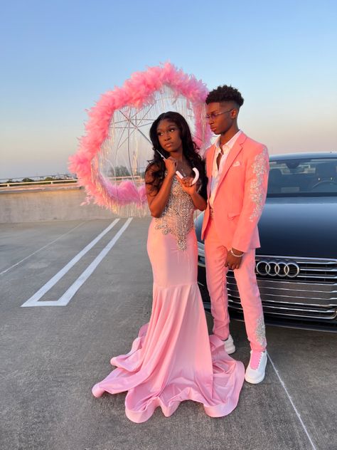 pink prom
pink prom couple
black prom couple
light pink prom
prom2k22
prom ideas
pink prom dress
pink prom suit Prom Dates Couples, Pink Prom Couple, Prom Outfits For Couples, Prom Suit And Dress, Pink Prom Suit, Prom Couples Outfits, Dip Dye Wedding Dress, Dye Wedding Dress, Pink Formal Gown