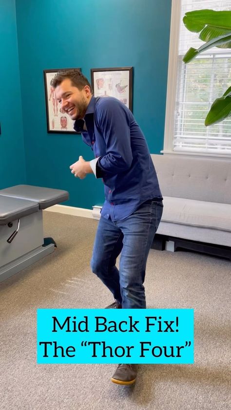 Triune Chiropractic on Instagram: “Mid back pain/stiffness is the worst 😱. Maybe your posture is terrible too. You need these “4 Thor” in your life! The thoracic spine is…” Sciatic Nerve Exercises, Shoulder Mobility Exercises, Rib Pain, Lower Back Pain Stretches, Mid Back Pain, Spine Pain, Middle Back Pain, Back Stretches For Pain, Yoga For Back Pain