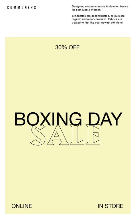 Boxing Day Sales, Boxing Day Sale, Elevated Basics, Boxing Day, Modern Classic, Boxing, Modern Design, Feelings, Fabric