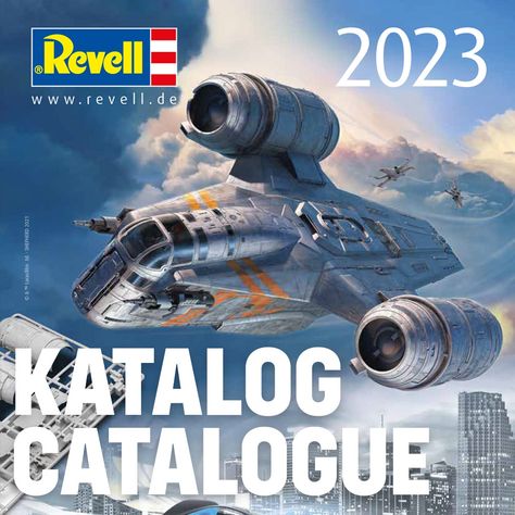 Revell Published Its 2023 Catalog! Let’s take a look at the latest models and sets with the PDF download or the online brochure catalog. #revell #revel2023 #revellcatalog #scalemodel Mandalorian Ships, The Razor Crest, Star Wars Coloring Book, Transport Ship, Razor Crest, Star Wars Ships Design, Revell Model Kits, Star Trek Models, Model Ship Kits