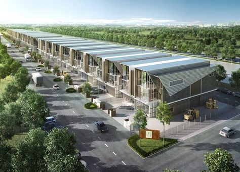 Nouvelle Industrial Park @ Meru - Construction Plus Asia Industrial Park Design, Industrial Park Architecture, Abu Ghraib, Warehouse Plan, Industrial Estate, Steel Structure Buildings, Warehouse Design, Metal Cladding, Industrial Warehouse