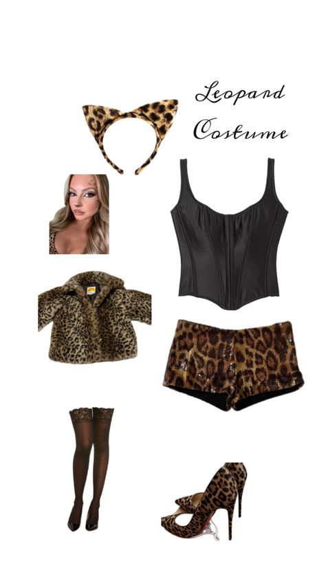 Leopard Halloween Costume, Cheetah Costume, Office Halloween Costumes, Blonde Halloween Costumes, Leopard Halloween, Leopard Costume, Cute Group Halloween Costumes, Best Friend Halloween Costumes, Hot Halloween Outfits