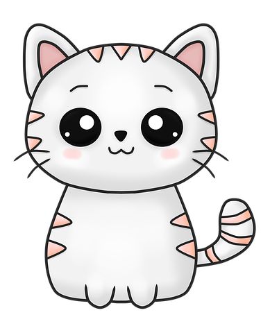 1,000+ Free Little Cat & Cat Images Cat Drawing For Kid, Cat Face Drawing, Doodles Bonitos, Simple Cat Drawing, Chat Kawaii, Kitten Drawing, Pola Bordir, Cute Cat Drawing, Images Kawaii