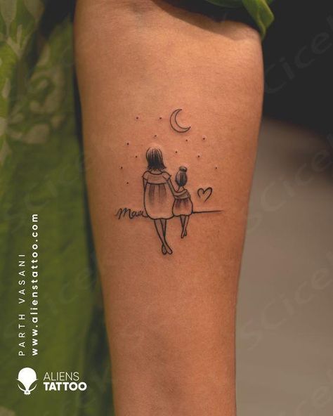 Mom Daughter Tattoos Small for women on arm at Aliens Tattoo India. Visit the link given below to see our more Small/Cute Tattoos. https://www.alienstattoo.com/best-small-tattoo-ideas  ... daha fazla Single Mom Tattoo, Unique Mom Tattoos, Mom Tattoos For Daughter Unique, Small Cute Tattoos, Aliens Tattoo, Mother Tattoos For Children, Sunshine Tattoo, Mom Daughter Tattoos, Alien Tattoo