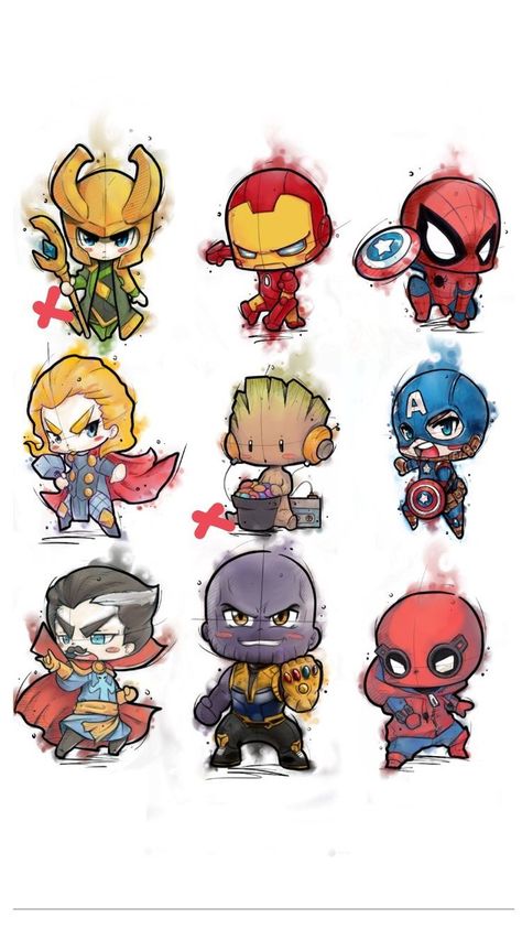 Pin di Thaisa Cristina su wallpaper | Disegni di tatuaggio, Disegni sorprendenti, Disegni disney Disney Chibi Characters, The Flash Cartoon Drawing, Marvel Graffiti Art, Cute Marvel Doodles, Baby Marvel Characters, Marvel Doodle Art, Marvel Graffiti, Marvel Tattoo Design, Chibi Tattoo