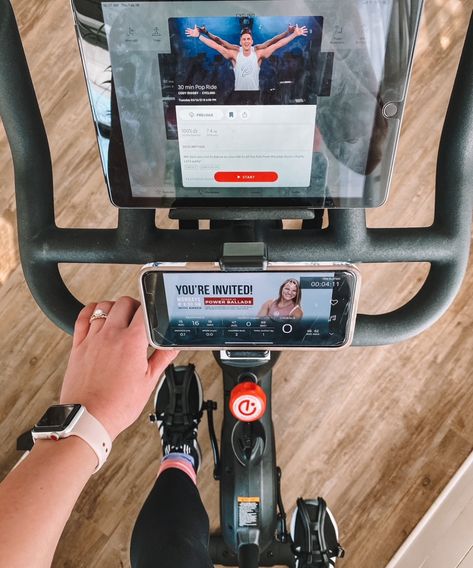 My Peloton Bike Dupe: How to Use an Echelon Bike with the Peloton App - Amanda's OK | A Lifestyle Blog Echelon To Peloton Conversion, Echelon Bike Workout Plan, Echelon Bike, Peloton Cycle, Gt Bikes, Bike Hacks, Indoor Cycling Workouts, Best Exercise Bike, Indoor Cycling Bike