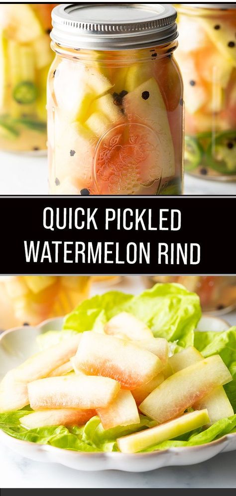 Watermelon Rind Preserves, Pickled Watermelon Rind Recipe, Watermelon Rind Pickles, Watermelon Rind Recipes, Pickled Watermelon, Pickled Watermelon Rind, Watermelon Pickles, Fantastic Recipes, A Spicy Perspective