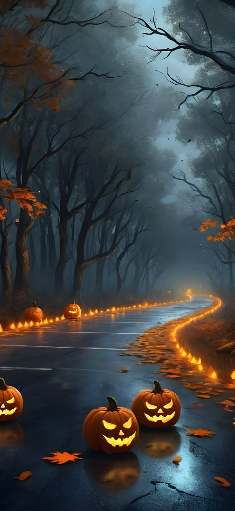 Spooky Fall Backgrounds, Happy Halloween Wallpaper Backgrounds, Happy Halloween 2024, Happy Halloween Wallpaper Iphone, Happy Halloween Pictures Image, Haunted Forest Ideas, Aesthetic Places Background, Spooky Wallpaper Iphone, Happy Halloween Greetings