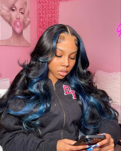 Frontal Wig Hairstyles, Peekaboo Hair, Sew In Hairstyles, Birthday Hairstyles, Quick Weave Hairstyles, Frontal Hairstyles, Pretty Braided Hairstyles, Pretty Hair Color, Human Virgin Hair