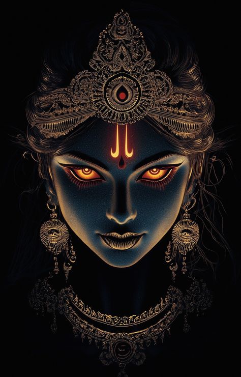 Lord Durga Wallpapers, Durga Goddess Wallpaper, Kali Krishna, Durga Background, Kali Mata Wallpaper, Maa Kali Wallpapers, Maa Durga Art, Kali Art, Durga Maa Pictures