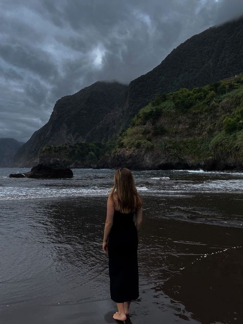 Seixal Beach Madeira Maderia Portugal Aesthetic, Maderia Portugal Beaches, Madeira Outfit, Madeira Portugal Aesthetic, Madeira Photography, Madeira Photos, Trip Photo Ideas, Madeira Aesthetic, Maderia Portugal