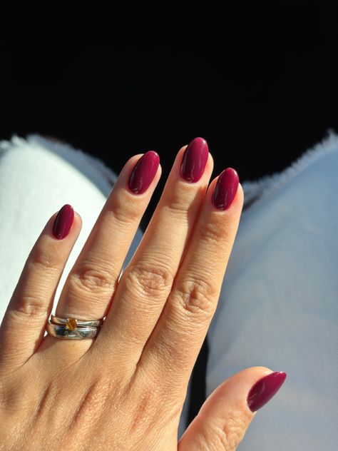 Autumn Berry Nails, Berry Colored Nails Fall, Fall Nails Cranberry, November Nail Colours, Mulberry Nail Color, Red Plum Nails, Wine Berry Nails, Fall Colored Nails Gel, Berry Purple Nails