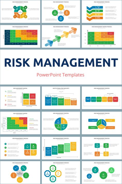 Risk Management PowerPoint Slide Templates - creative design business presentation templates in PowerPoint. Ready template, easy to edit. #RiskManagement #PowerPoint #Design #Creative #Presentation #Slide #Infographic #Template Risk Analysis Template, Risk Management Plan, Risk Assessment Template, Risk Matrix, Project Risk Management, Keynote Design, Operations Manager, Kpi Dashboard, Business Risk