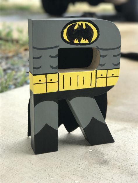 Batman themed letter Gifts For Boyfriend, Diy Gifts For Boyfriend, Crafty Ideas, Mailbox, Boyfriend Gifts, Diy Gifts, Personalized Gifts, Batman, Outdoor Decor