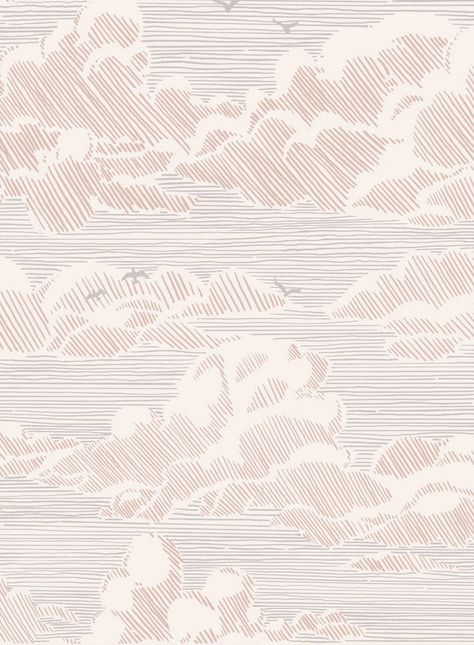 Sky Bound | Cloudy Sky Wallpaper by Opposite Wall Cloudy Sky Wallpaper, Cloudy Sky Background, Sky Textures, Wall Pattern, Fluffy Bunny, Architecture Graphics, Cloud Wallpaper, Ink In Water, Photoshop Textures