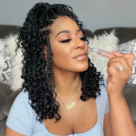 Best Crochet Hair, Goddess Box Braids Crochet Hair, Box Braids Crochet, Goddess Box Braids, Bob Braids Hairstyles, Short Box Braids Hairstyles, Curly Crochet Hair Styles, Crochet Hair Extensions, Short Box Braids