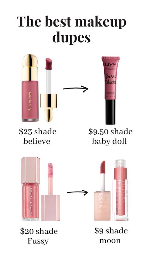 Affordable makeup dupes Cleaning Hacks Tips And Tricks, Makeup Contouring, Makeup Order, Makeup Tip, Makeup Help, Basic Makeup, Makeup Aesthetic, Top Makeup Products, Makeup Needs