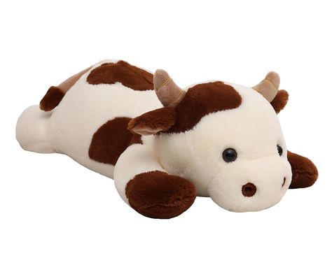 PRICES MAY VARY. 【Sensory Experience】 - Our weighted cow plush offers a soothing sensory experience. It helps you stay calm and focused by providing deep pressure making it a perfect tool that promotes calm and a sense of security. Even the most fidgety child can be calm and relaxed. The cow weighted stuffed animals are suitable as a good listener or a good companion to play with. 【Cute Design】 - Our cow weighted stuffed animal has a lovely cow design, vivid eyes and small nostrils to make the t Fluffy Cow Plush, Target Weighted Stuffed Animal, Stuff Animals Cute, Cute Stuffed Animals Plushies, Weighted Plushies, Small Nostrils, Cute Stuff Animals, Cute Toys For Kids, Warmies Stuffed Animals