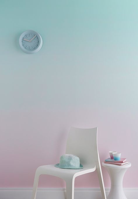 Ombre Painted Walls, Girls Room Paint, Ombre Paint, Ombre Wall, Diy Wall Painting, Room Wall Painting, Bedroom Wall Designs, Bedroom Wall Paint, Wall Paint Designs